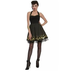 Marvel Avengers Her Universe Loki Halter Dress Medium
